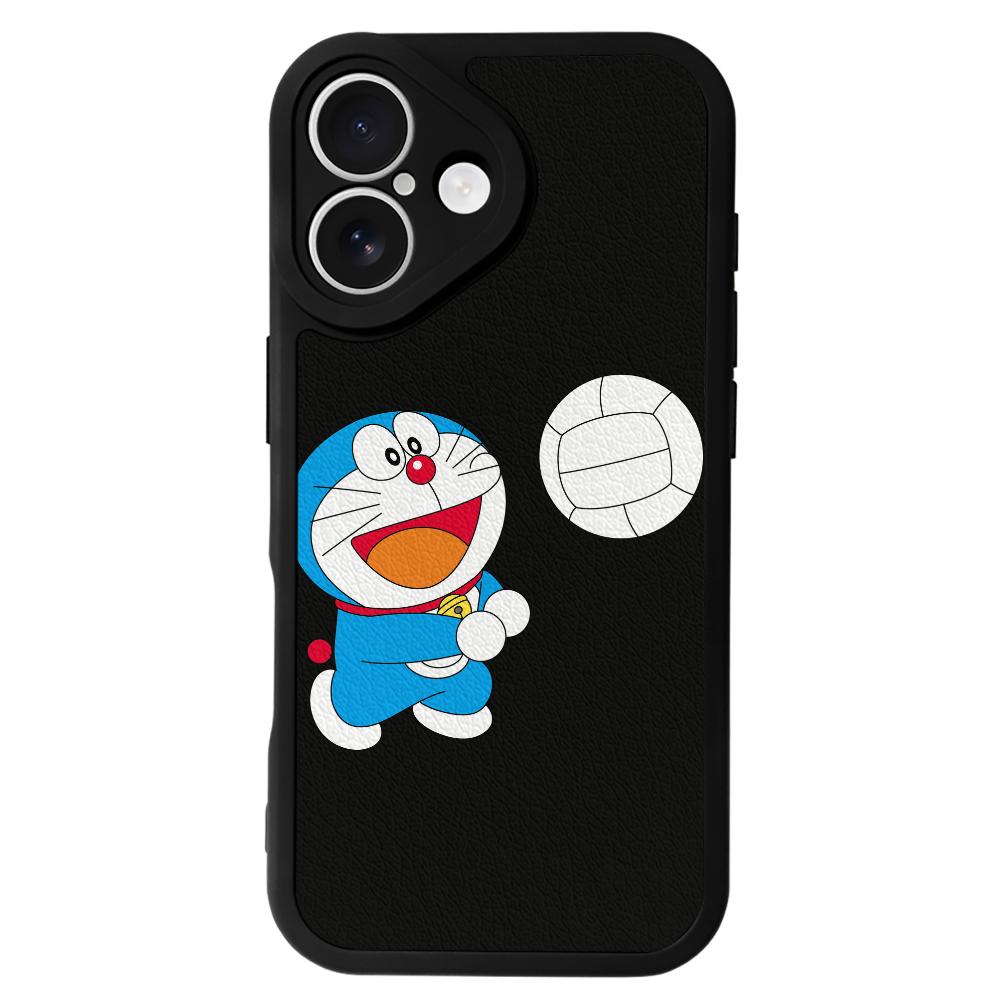 （画像用） ドラえもん Doraemon 【iPhone 16シリーズ対応】シリコンスマホケース（レザー調） 材質：シリコン